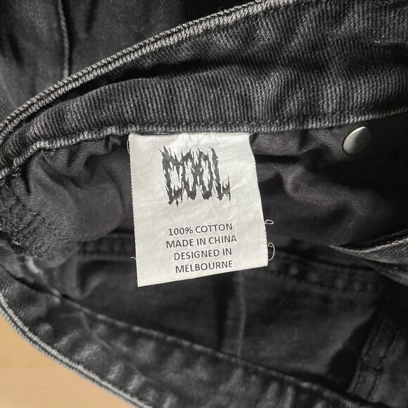 Cool Shirtz Cold Ones Very Cool The Spooky Denim Screenprint Black Jeans *READ* - Picture 9 of 10
